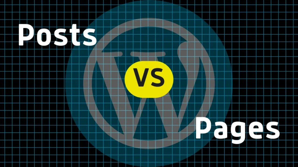 WordPress Posts vs Pages