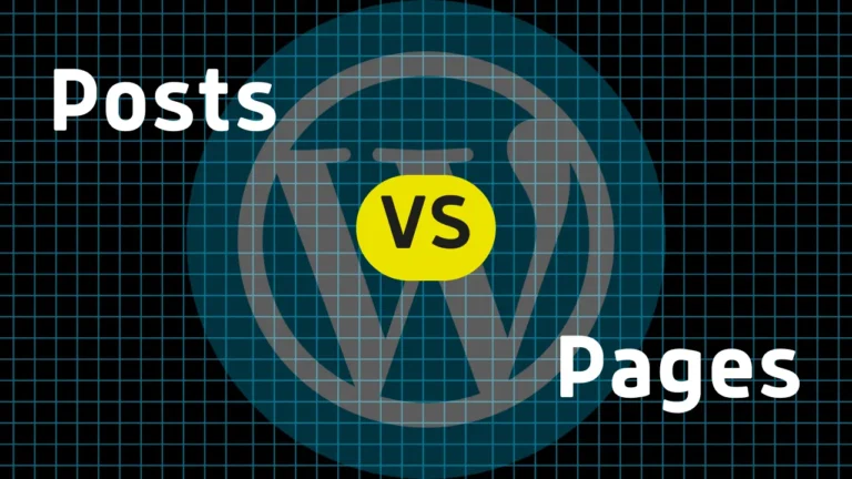 WordPress Posts vs Pages